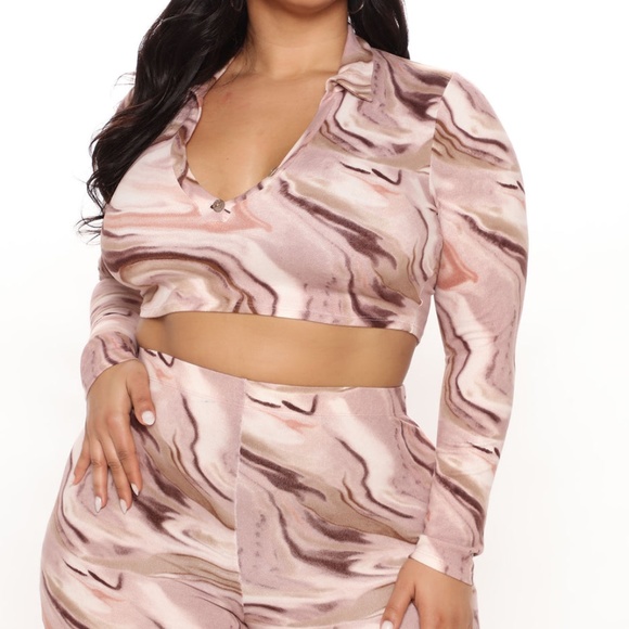 Fashion Nova WIsh You Well Pants Set NWT Size 2X - Picture 2 of 8